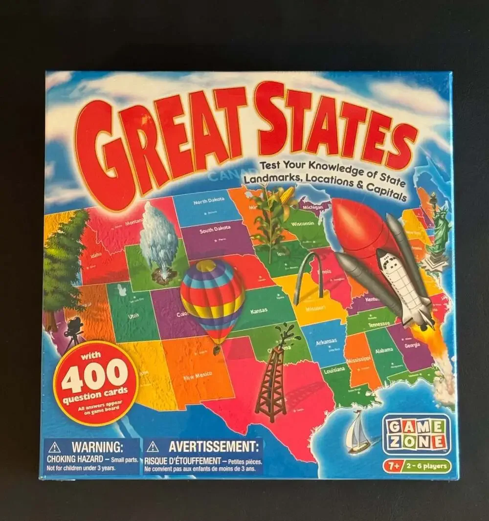 Game Zone Great States Geography Board Game